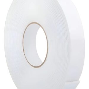 Cinta Doble Cara De Montaje Alta Adherencia Espuma 5m X 20mm Blanco Geométrico